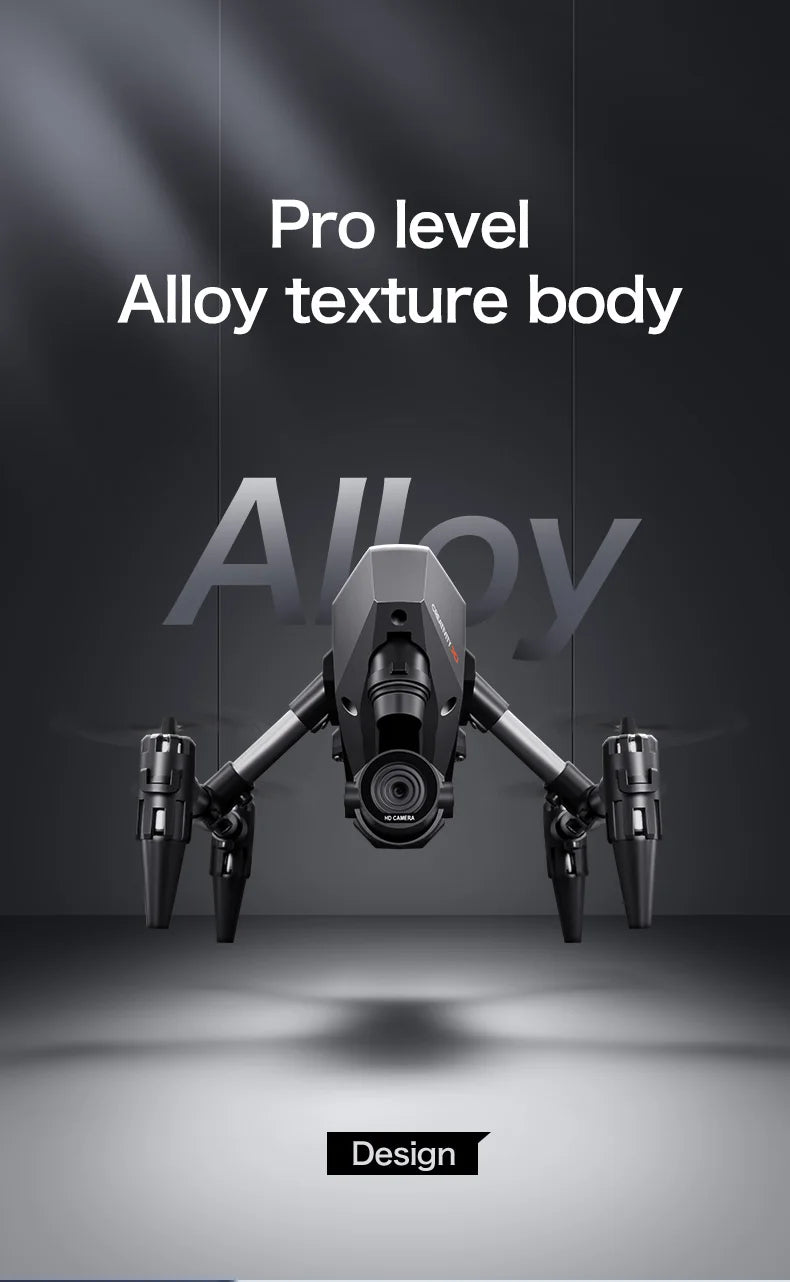 XD1 mini Drone Aluminium 8k Aerial Video Camera Optical Flow Fixed Height Quadcopter 360° Flip RC Dron for Kids Toys Boy