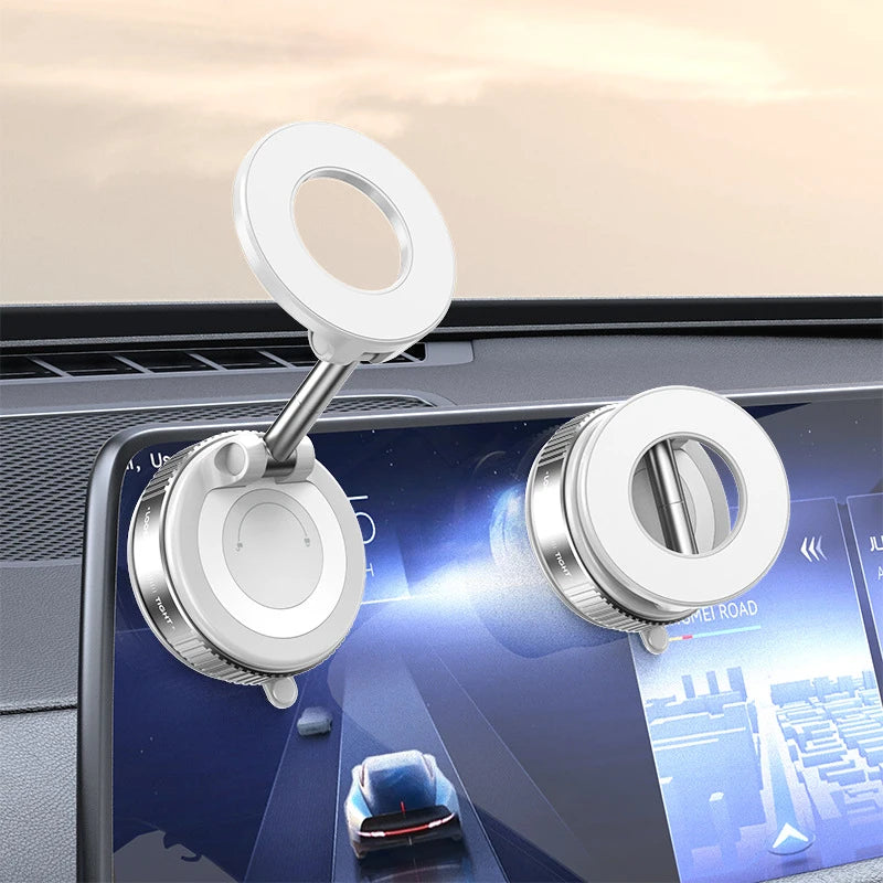 Magnetic Car Phone Holder 360 Degree Rotation Vacuum Adsorption Strong Suction Holder for Mobile PhoneCar Bracket Universal 2026