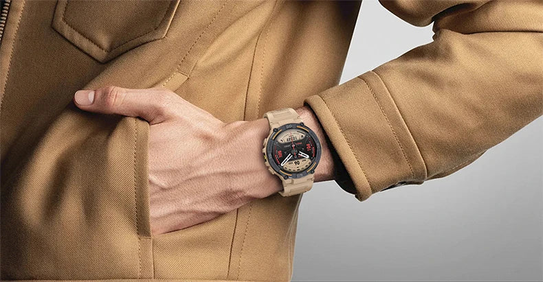Outdoor Military Rugged Smartwatch Men Full Screen Touch 24 Hours Heart Rate 100+ Sports Mode Bluetooth Call Smartwatch
