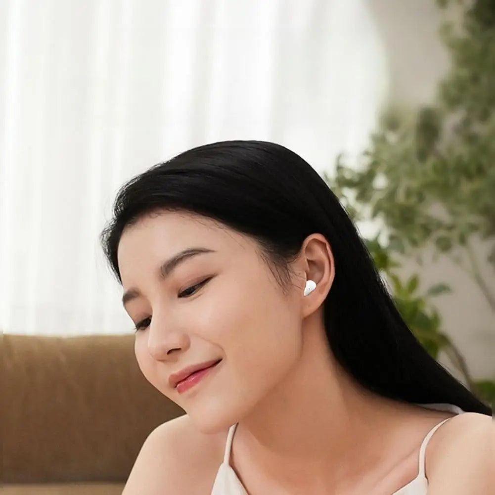 Invisible Sleep Wireless Earbuds Mini In Ear Bluetooth Headphones Long Battery Life Soft Wear Noise Blocking Earphones