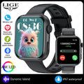 LIGE New Bluetooth Call 1.83" AMOLED Smart Watch For Android IOS Dynamic Island Men Women Sports Fitness Blood Oxygen Smartwatch