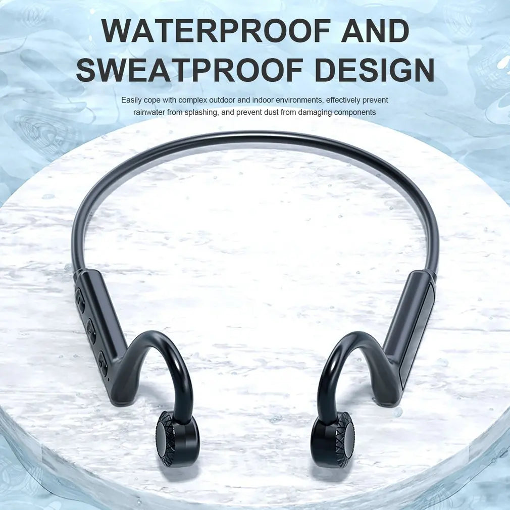 Wireless Bone Conduction Earphones Bluetooth Headsets Waterproof Comfortable Wear Open-Ear Hook Sports Headphones Dropshipping