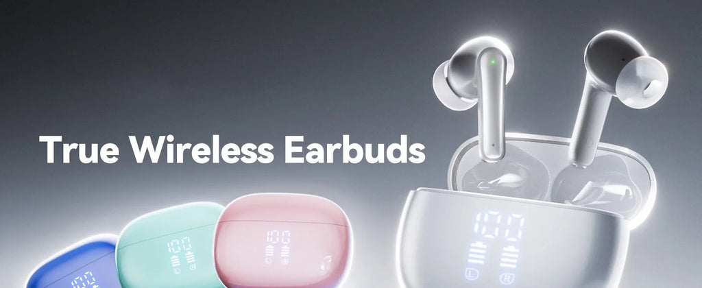 Original Bluetooth Wireless Earbuds ENC Noise Cancelling Mic 36H Playtime Deep Bass Stereo Sound IP7 Waterproof LED Display