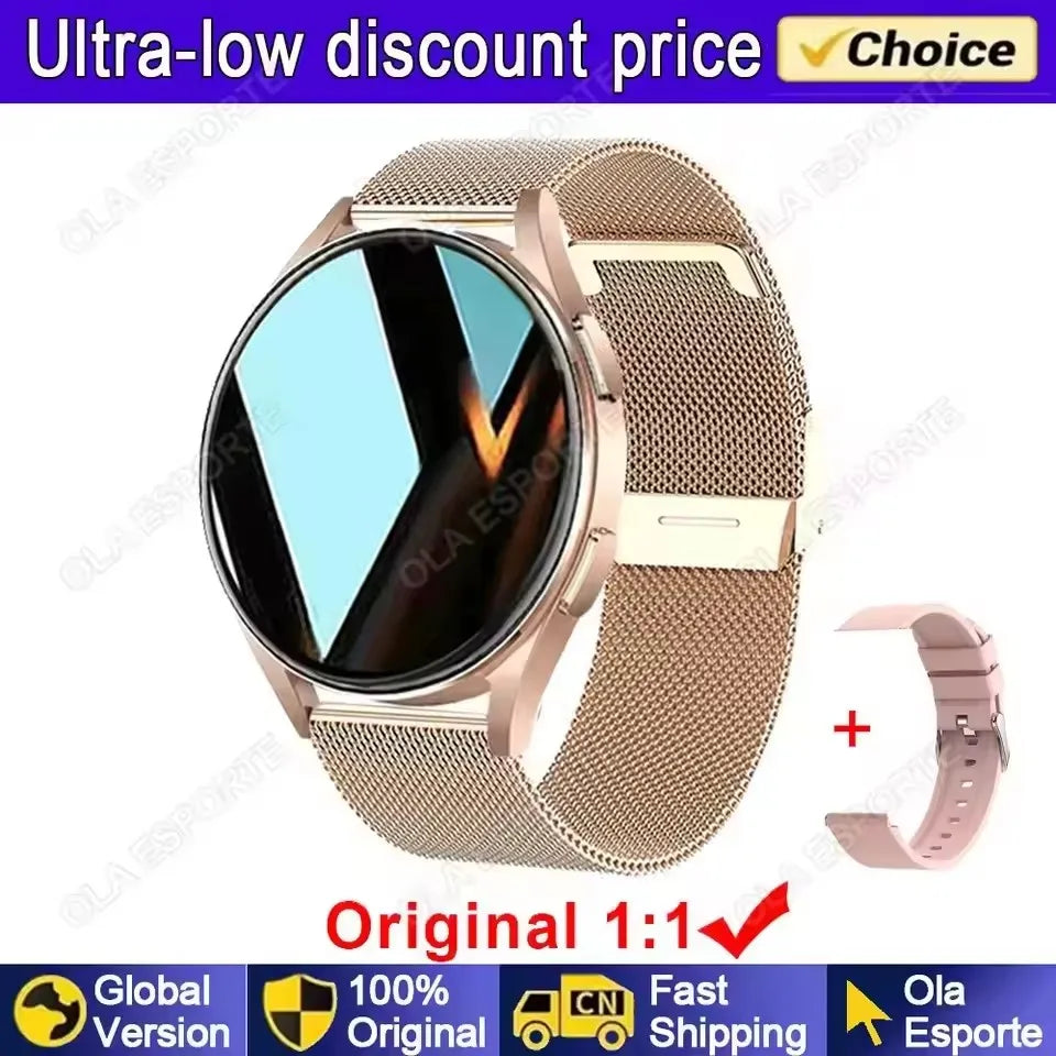 Smart Watch 1.32inch HD AMOLED Screen Bluetooth Call Health Monitor Smartwatch Men Women Fitness Sports Watches For Android IOS