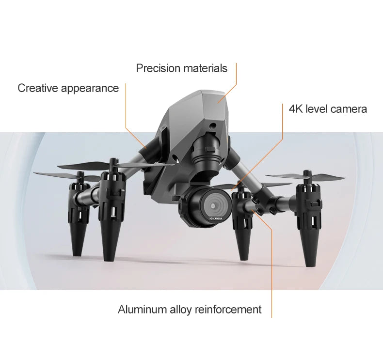 XD1 mini Drone Aluminium 8k Aerial Video Camera Optical Flow Fixed Height Quadcopter 360° Flip RC Dron for Kids Toys Boy