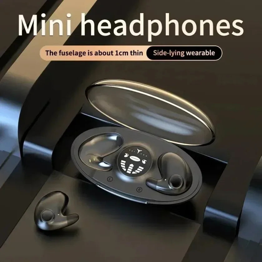 HiFi Stereo Sports Wireless Headsets Mini Bluetooth 5.3 Earphones ENC Noise Cancelling Earbuds Invisible Sleep Headphones