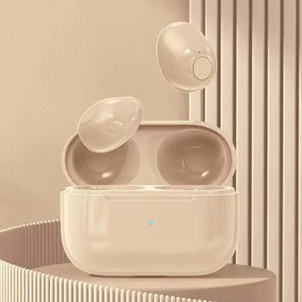 Invisible Sleep Mini Headphones Bluetooth TWS Wireless Earphones with Microphone Noise Cancelling In-Ear Earbuds Sports Headset