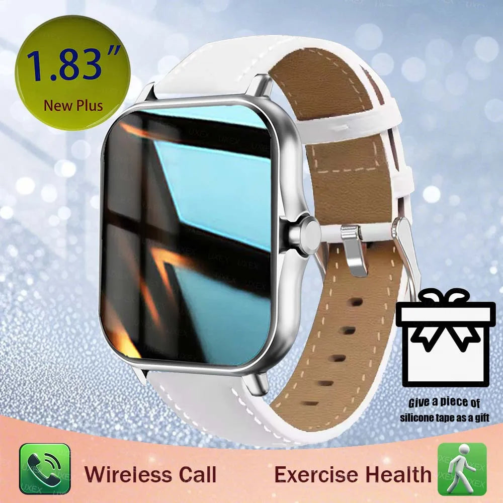 1.83'' Sports Smart Watch Fitness Clock Health Monitor Waterproof Smartwatch Wireless Call Watches For Men Women Android Ios New