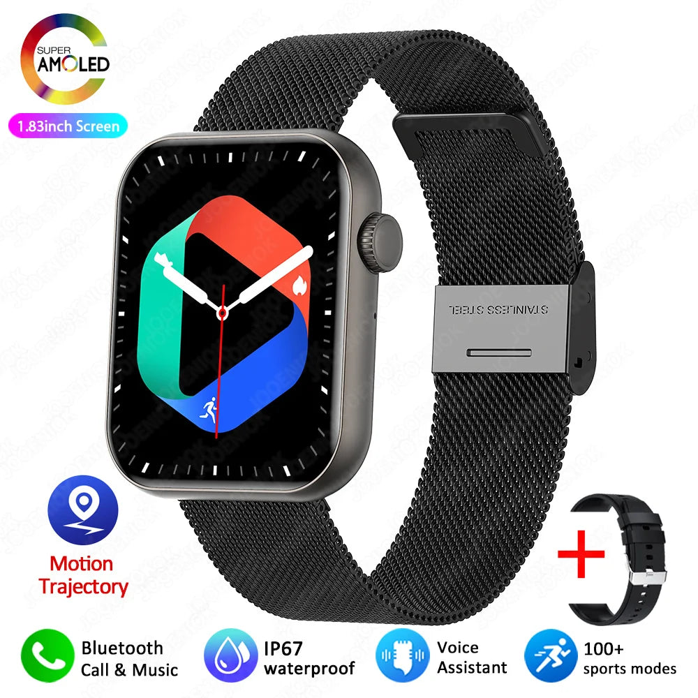 Bluetooth Call Smart Watch Women Health Monitor Watch Customizable Dial Fitness Sports Waterproof Watch Men Android IOS 2025 New