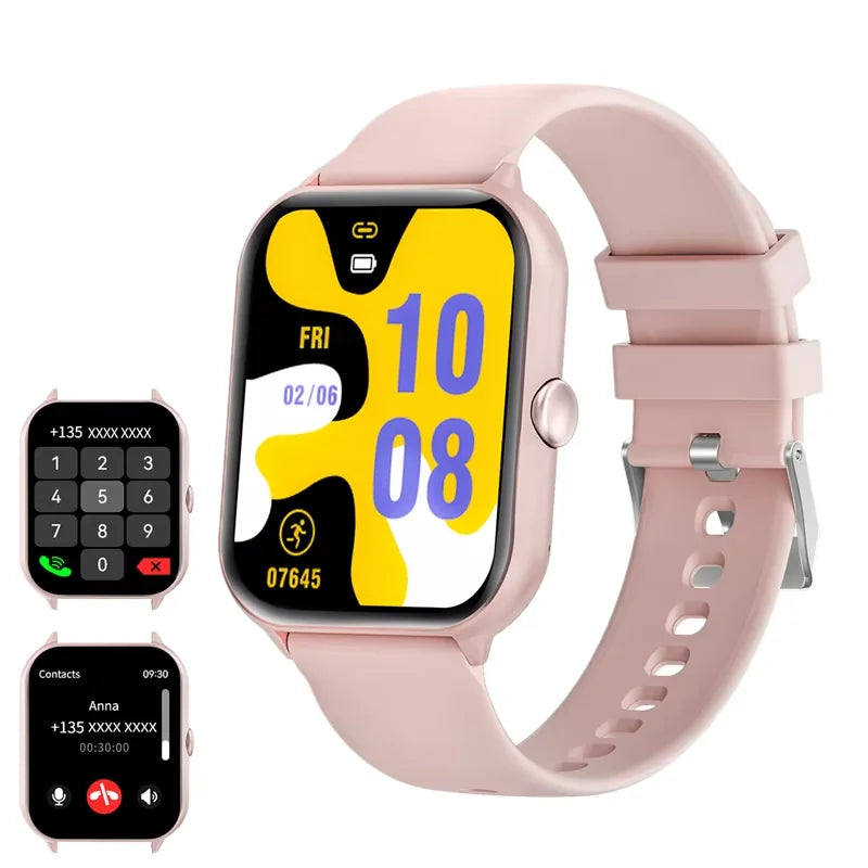 Smart Watch Men Women 1.95" HD ouch Screen Bluetooth Voice Call Heart Rate Monitoring Fitness Sports Tracker 100+ Sports Modes