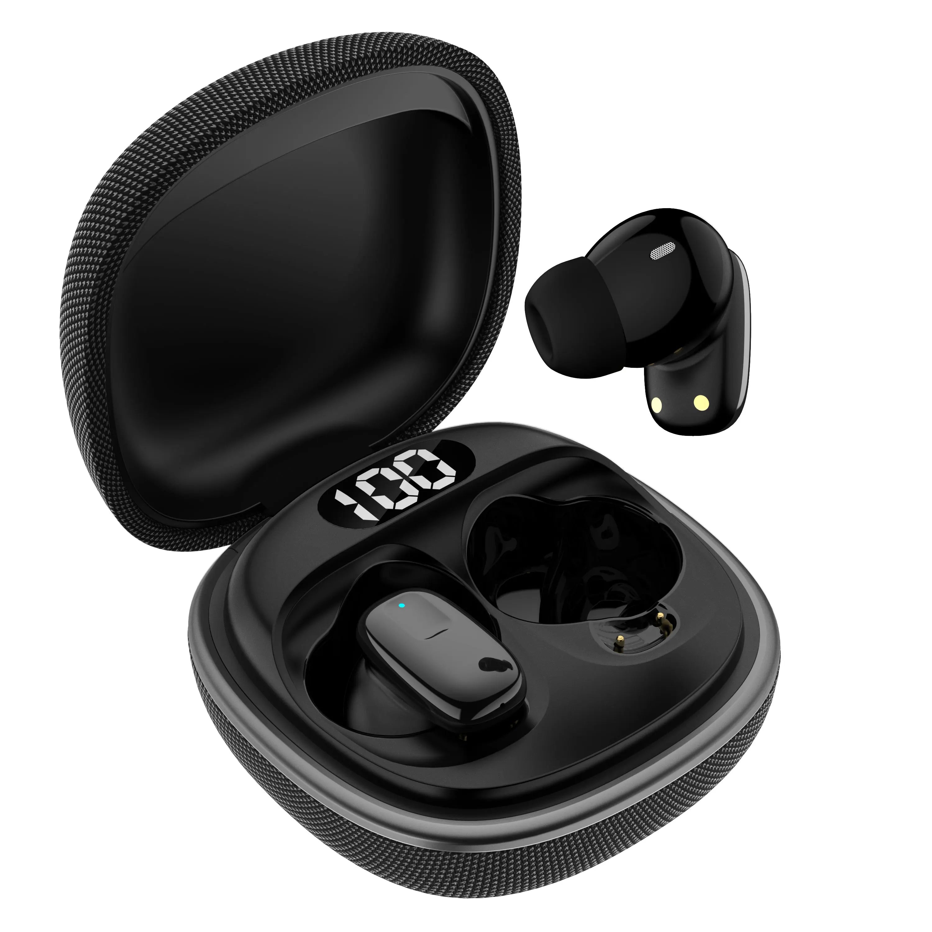 True Wireless Bluetooth Earphones with LED Power Digital Display Charging Case, HIFI Stereo Sound TWS Earbuds For iPhone Xiaomi