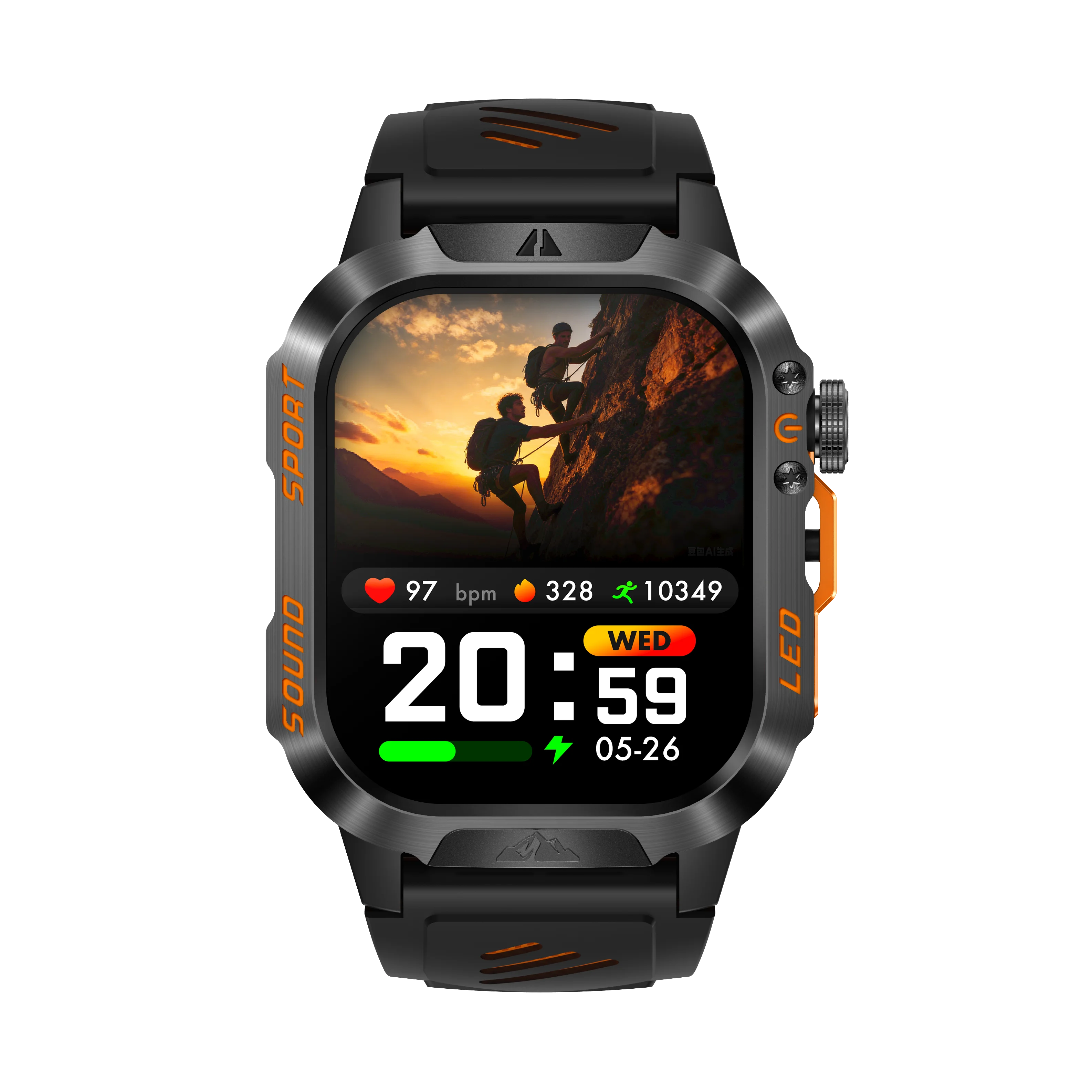 New Smart Bracelet Watch Bluetooth Call Heart Rate Blood Oxygen Pressure Weather Phyiological Cycle Sports Tracker