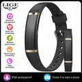 LIGE No Screen Smart Bracelet Blood Oxygen Health Monitor Watches Waterproof Sports Fitness Women's Smart Watch for Android ios