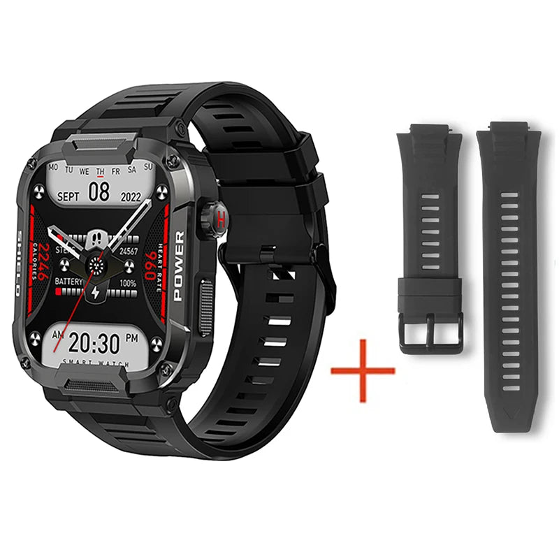 Military Smart Watch Men GPS Tracker Wireless Call Fitness Hours Waterproof Sports Smartwatch for Women Android IOS Phones 2025