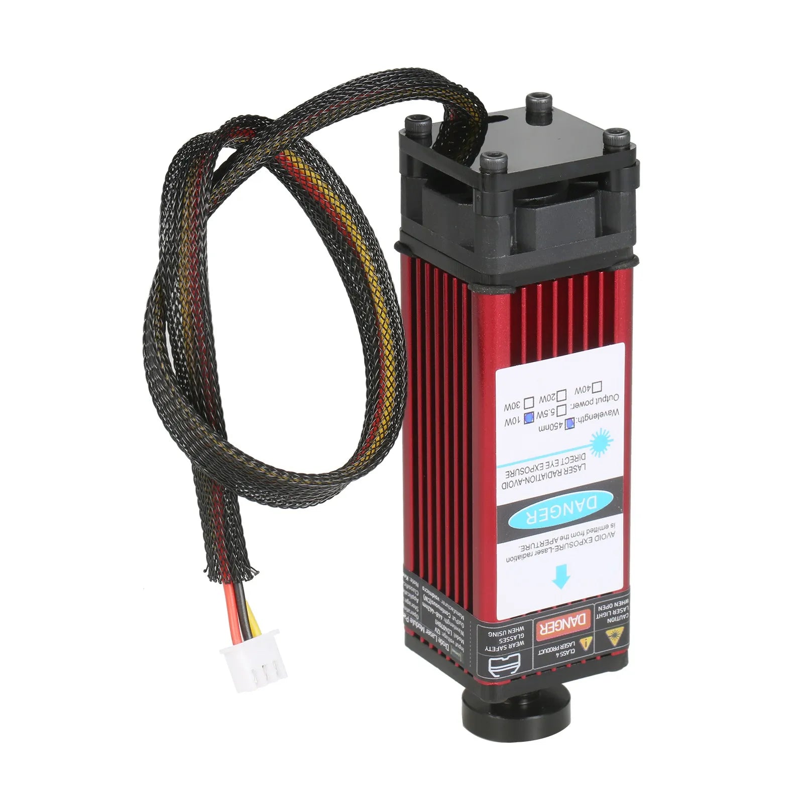 Laser Module 450nm Engraving Laser Head Adjustable Length High Precision Engraving for Laser Engraving Machine CNC Router