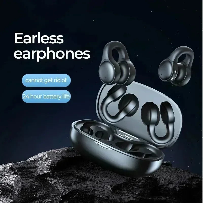 Wireless Earphone Noise Reduction Bluetooth LDE Power Display Earbuds in-Ear Headsets with Mic Touch Control for Phone