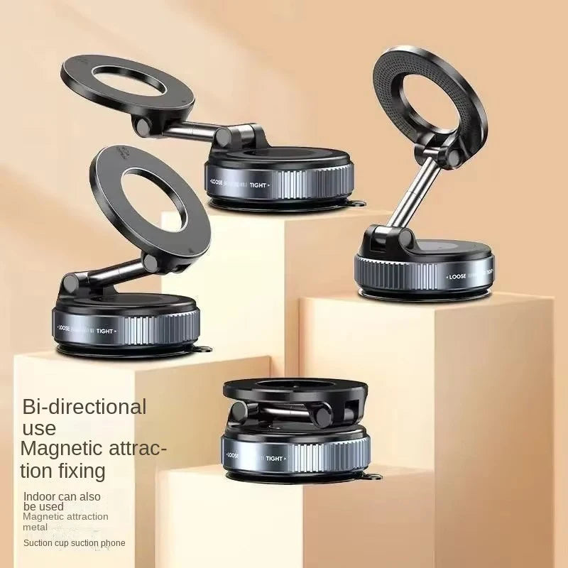 Magnetic Car Phone Holder 360 Degree Rotation Vacuum Adsorption Strong Suction Holder for Mobile PhoneCar Bracket Universal 2026