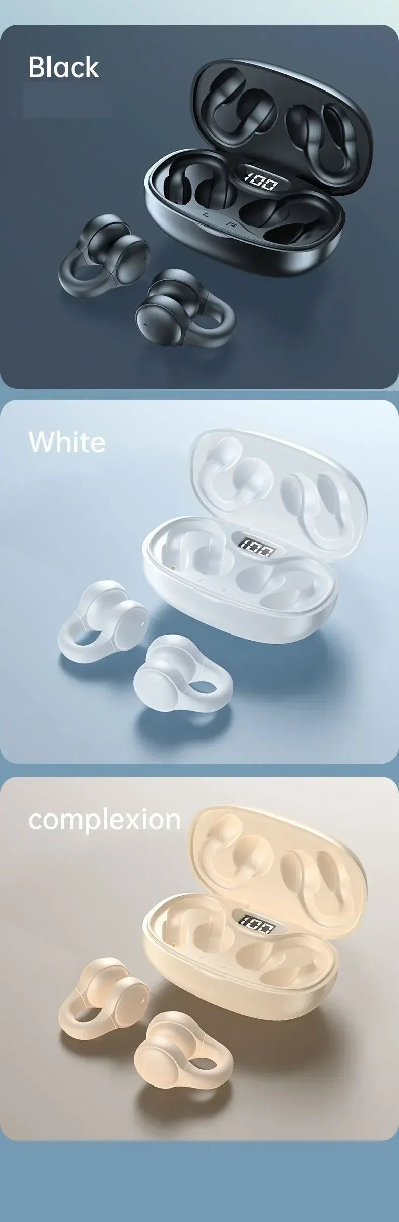 TWS X58 Wireless Bone Conduction Headphones Bluetooth Earphones Waterproof Sports Earbuds Earring Ear Hook With Mic Headset