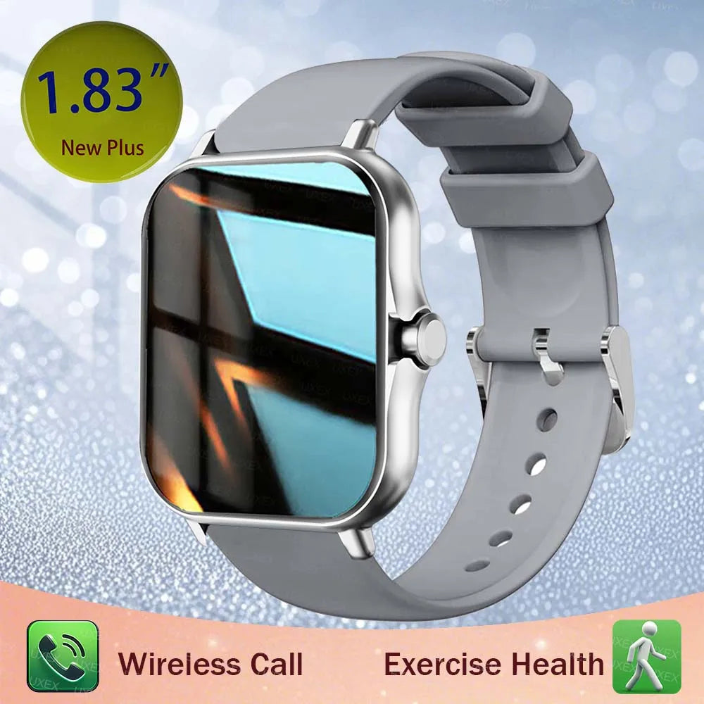 1.83'' Sports Smart Watch Fitness Clock Health Monitor Waterproof Smartwatch Wireless Call Watches For Men Women Android Ios New