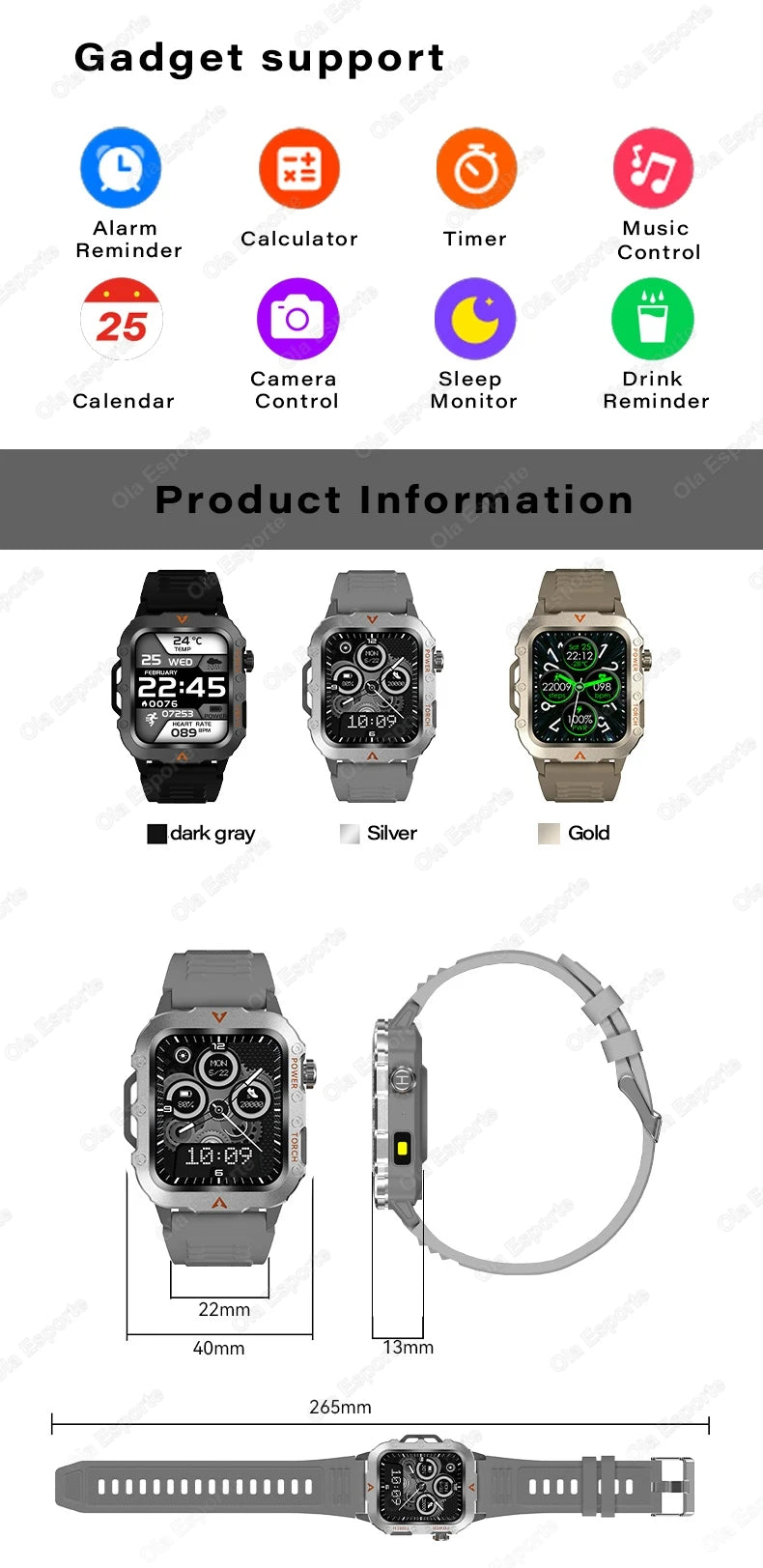 2026 New Military Smart Watch Men IP67 3ATM Waterproof Outdoor Sports Fitness GPS Tracker Health Monitor BT Call Smartwatch LS