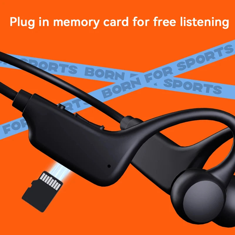 Bone Conduction Headphones IPX8 Waterproof MP3 32GB Bluetooth 5.4 Sports Headphones with Mic for Swimming Running 2026 New