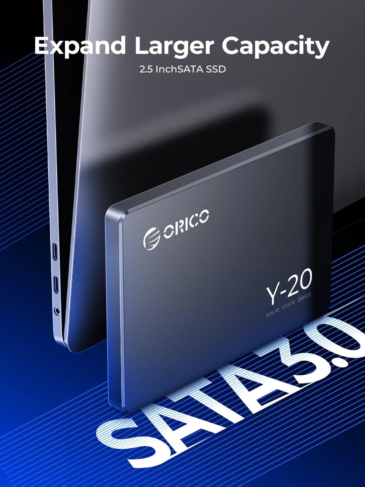 ORICO SATA III SSD 2.5” Internal Solid State Drive 3D NAND 512GB 1TB 2TB 4TB  UP to 550MB/s for Upgrade PC Laptop Desktops Y20