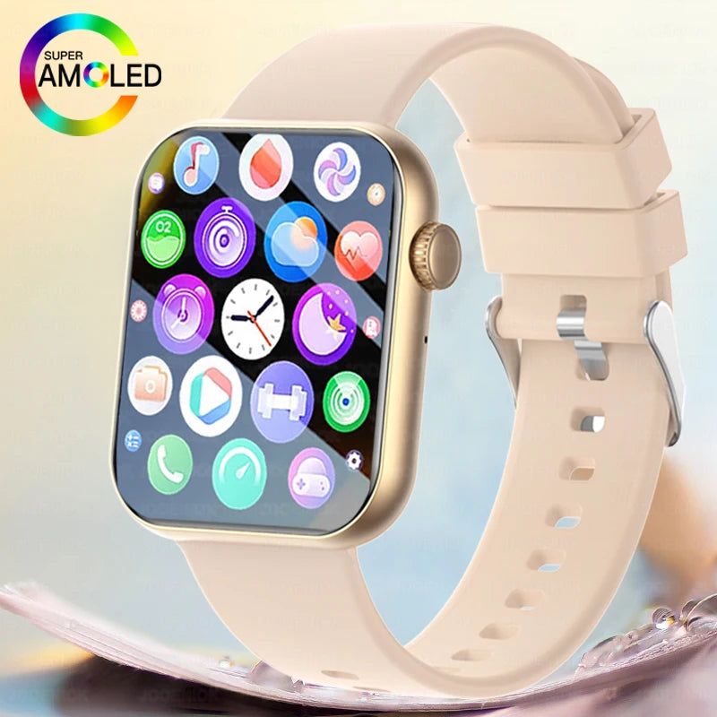 Bluetooth Call Smart Watch Women Health Monitor Watch Customizable Dial Fitness Sports Waterproof Watch Men Android IOS 2025 New