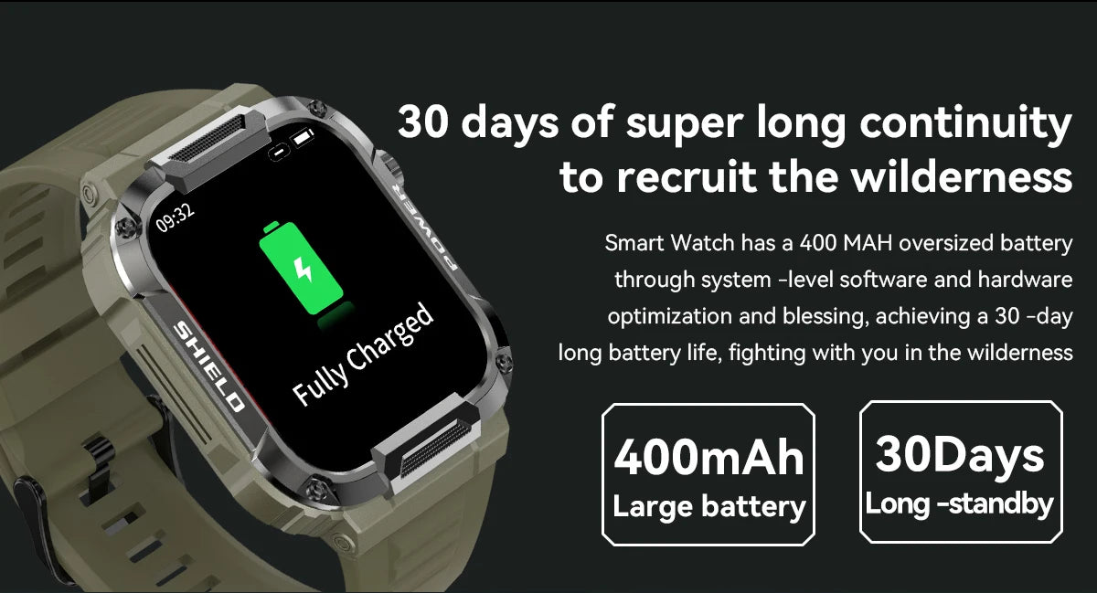 Military Smart Watch Men GPS Tracker Wireless Call Fitness Hours Waterproof Sports Smartwatch for Women Android IOS Phones 2025