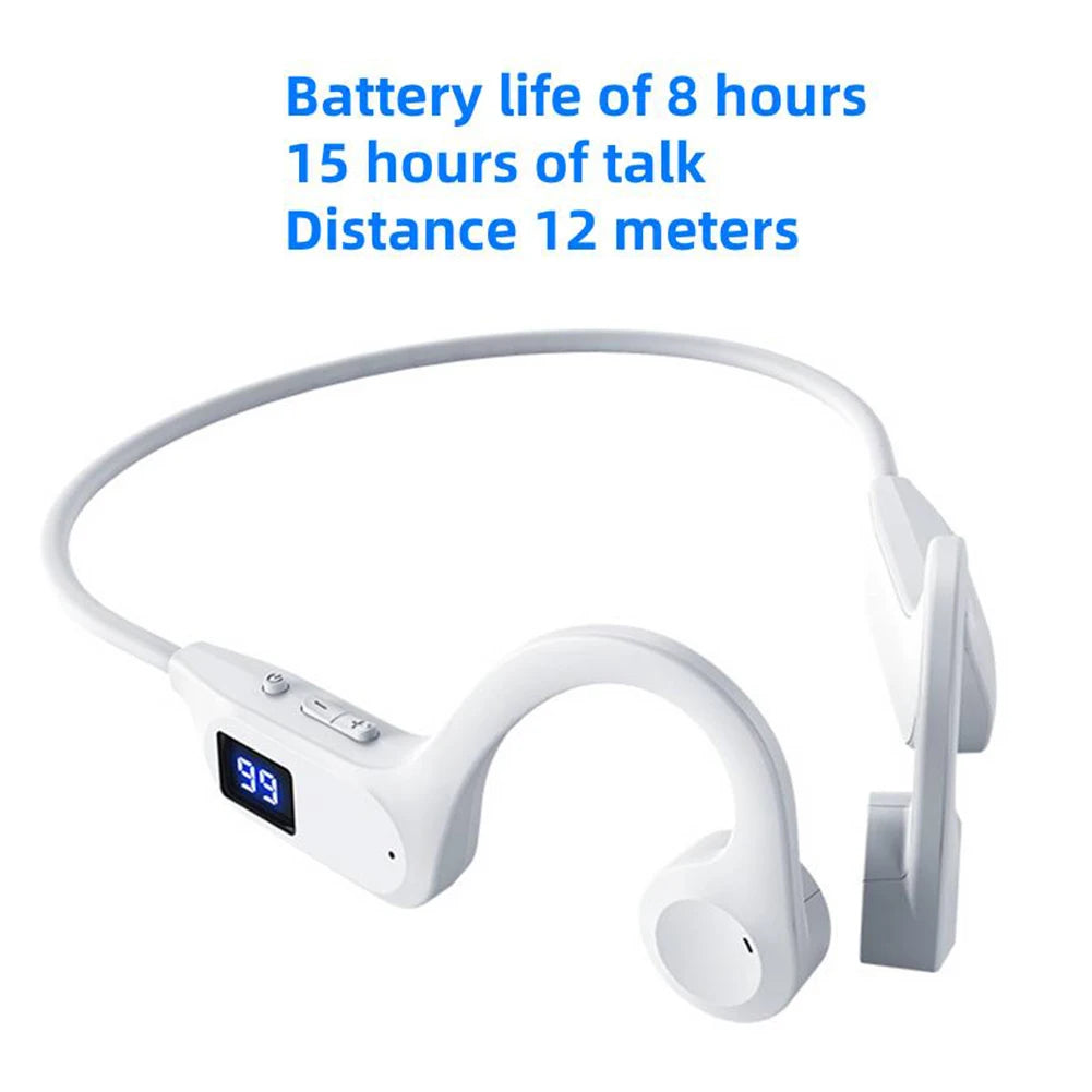 Bone Conduction Headphones-compatible Wireless Headset Waterproof Sports Headset Ear Hanging Type Bilateral Stereo Earphones
