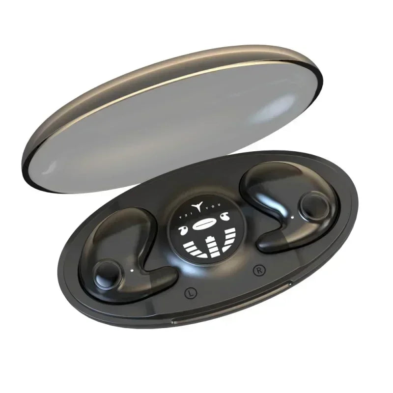 HiFi Stereo Sports Wireless Headsets Mini Bluetooth 5.3 Earphones ENC Noise Cancelling Earbuds Invisible Sleep Headphones