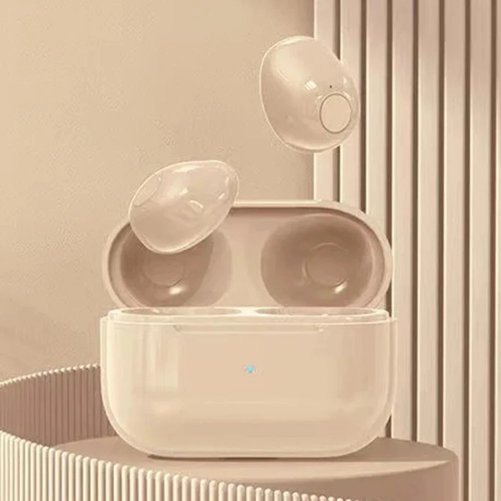Invisible Sleep Mini Headphones Bluetooth TWS Wireless Earphones with Microphone Noise Cancelling In-Ear Earbuds Sports Headset