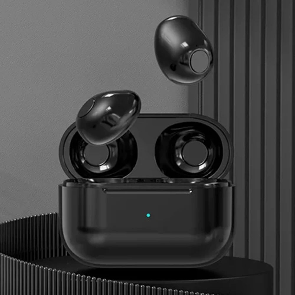 Invisible Sleep Mini Headphones Bluetooth TWS Wireless Earphones with Microphone Noise Cancelling In-Ear Earbuds Sports Headset