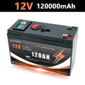 12V LiFePO4 150Ah Lithium Battery 4300+ Deep Cycles, for Power Wheels Toys, Scooter, Radio, Kayak Fish Finder, Solar Panel
