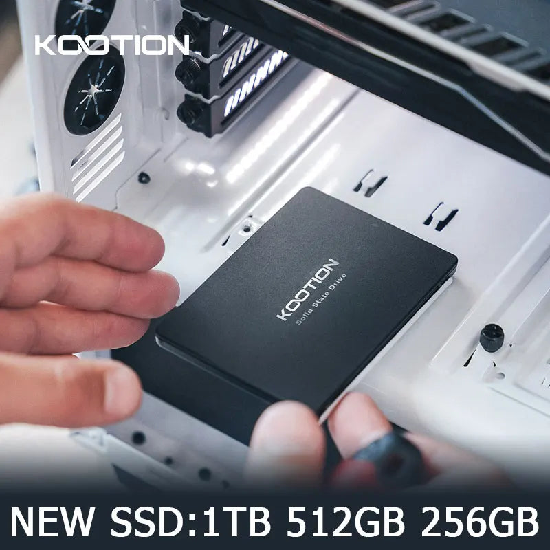 KOOTION Sata SSD 2TB 1TB 512GB 256GB 128GB SATA3 Internal Solid State Drive 2.5 Inch HDD Hard Disk for Laptop Desktop PC Server