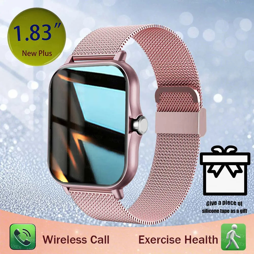 1.83'' Sports Smart Watch Fitness Clock Health Monitor Waterproof Smartwatch Wireless Call Watches For Men Women Android Ios New