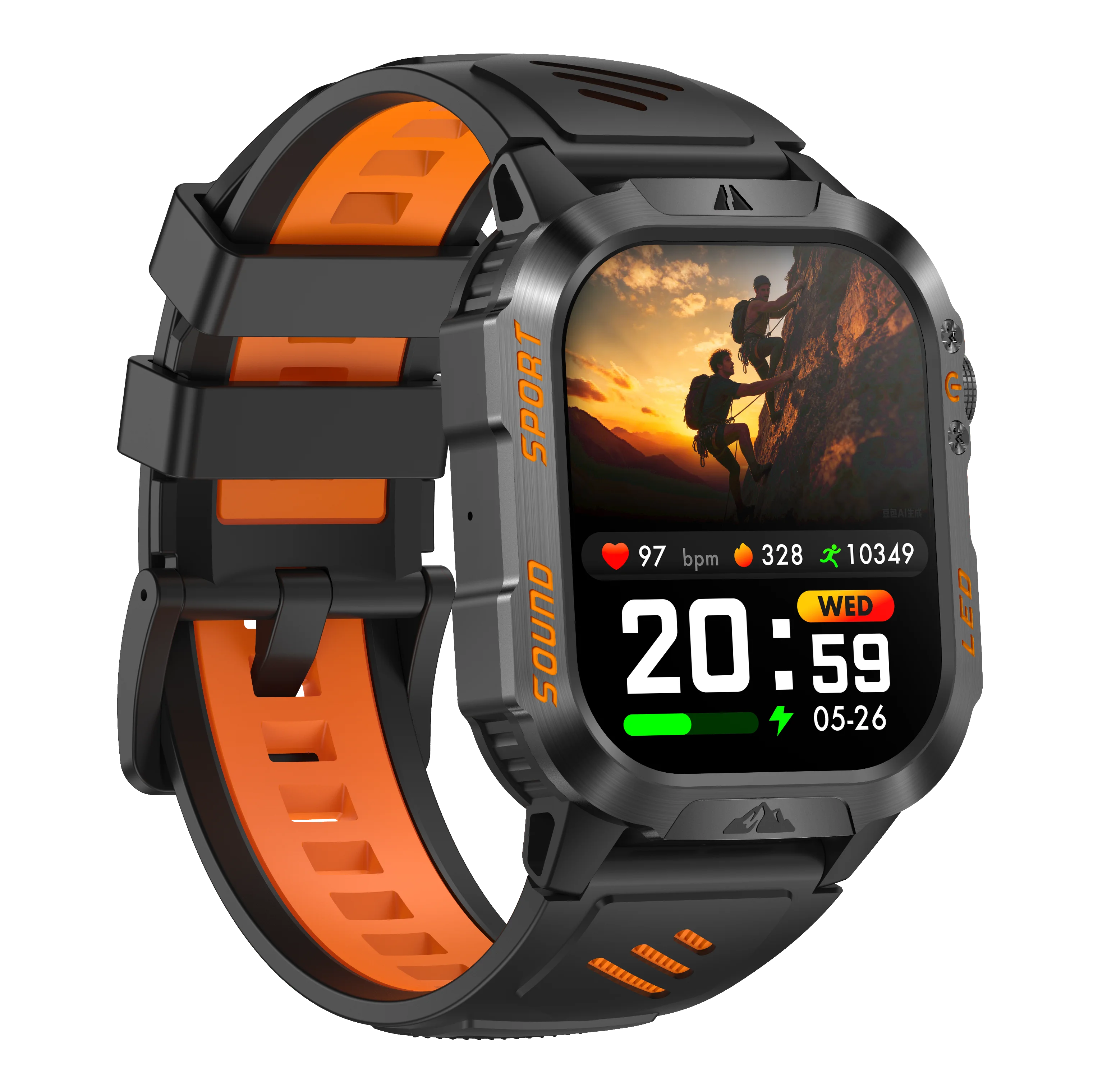 New Smart Bracelet Watch Bluetooth Call Heart Rate Blood Oxygen Pressure Weather Phyiological Cycle Sports Tracker