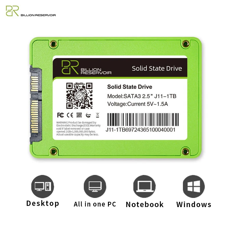 BR SSD SATA 2.5'' SSD 128GB Solid State Drive 1TB SSD SATA 3.0 Hard Drive Disk internal ssd SATA3 for Laptop Desktop