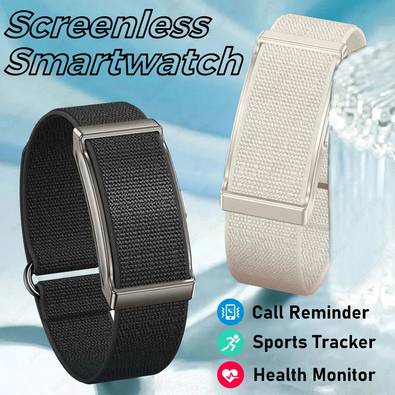 2025 New Screenless Smart Watch Men Sport Outdoors Fitness Tracker Heart Rate Monitor IP68 Waterproof Smartwatch For Andrio iOS