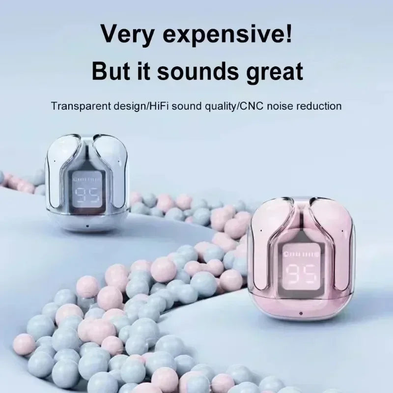 T2 Wireless Mini Earbuds LED Power Digital Display TWS Headset Stereo Sound Bluetooth-compatible 5.3 for IPone Xiaomi Oppo Vivo