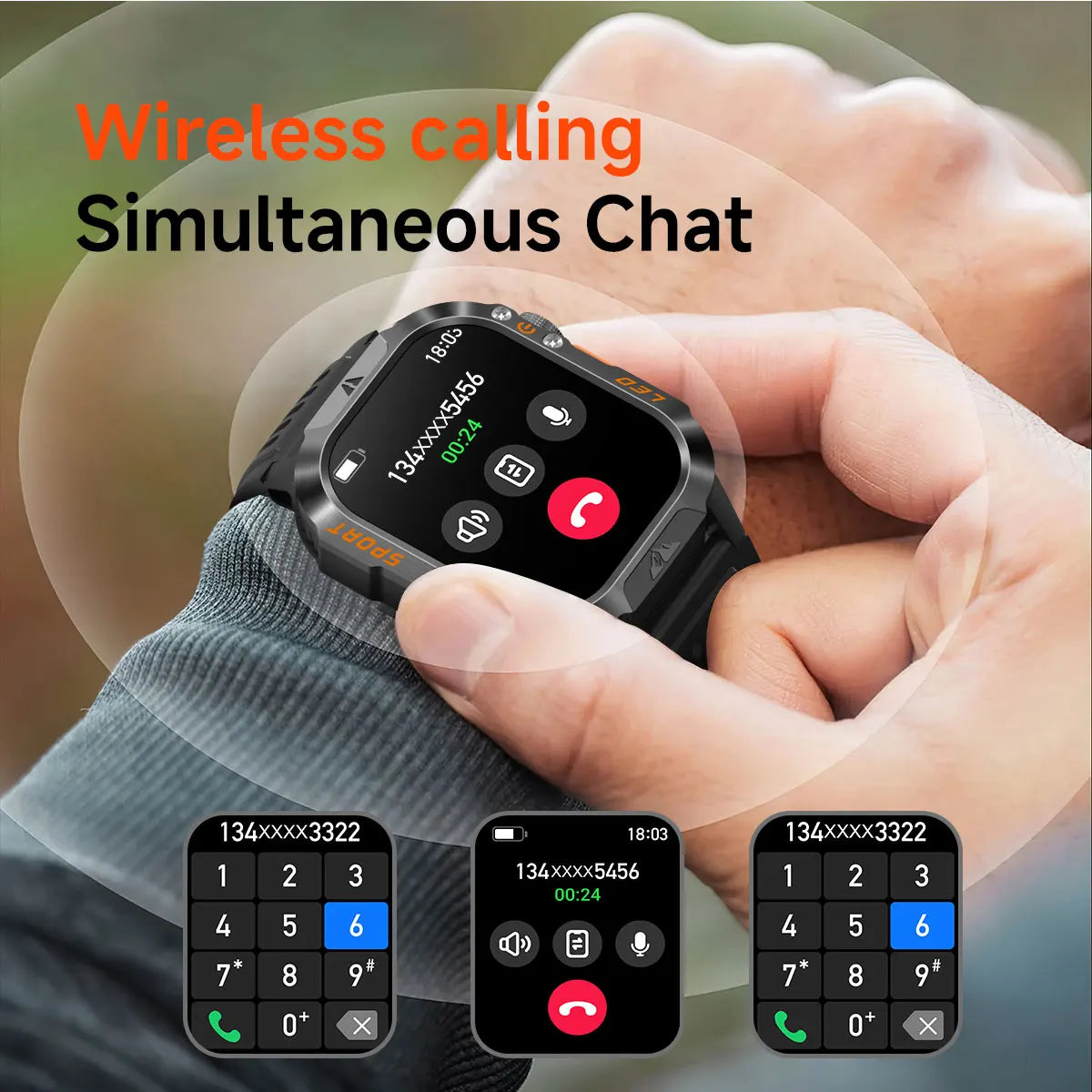 New Smart Bracelet Watch Bluetooth Call Heart Rate Blood Oxygen Pressure Weather Phyiological Cycle Sports Tracker