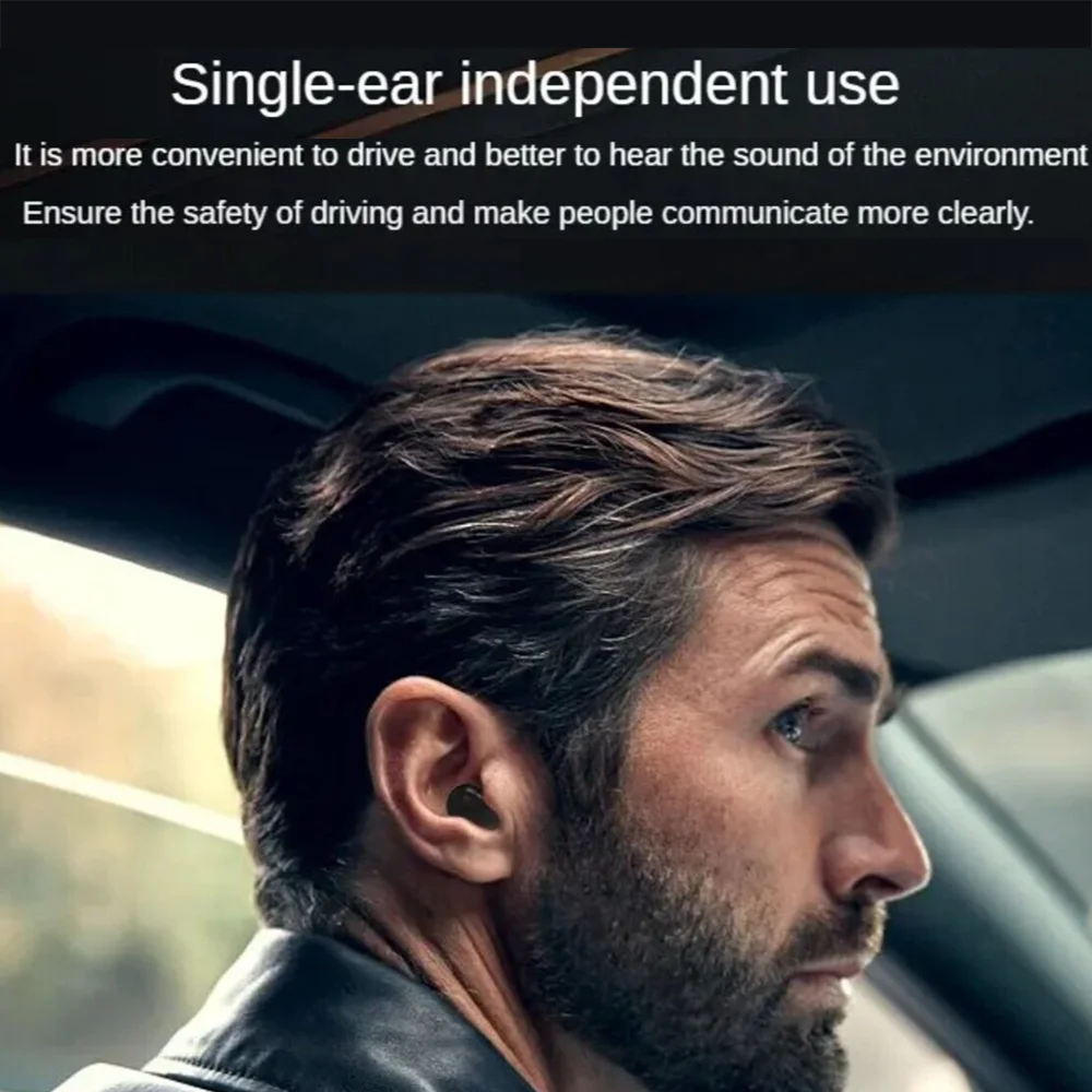 Sleep Invisible Bluetooth Earphone Mini Wireless Headphones IPX5 Waterproof HiFi Stereo Noise Cancelling In Ear Headset Earbuds