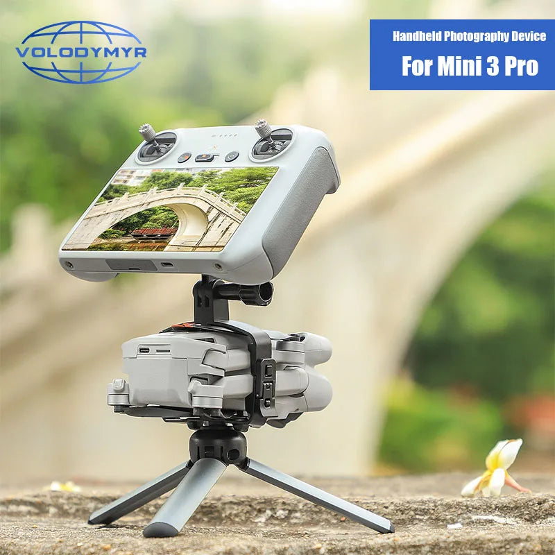 VOLODYMYR Photography Device Bracket Accessories Tello Drone Accessories Fixed Grip for Mini 3 Pro Handheld Stand Camera