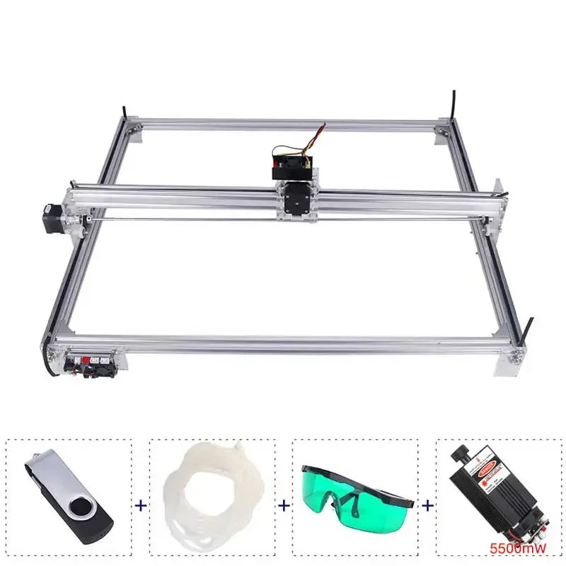 6550 Laser Engraver 20W CNC Laser Engraving Machine Work Area 65cm*50cm Wood Router Machine with Offline Controller
