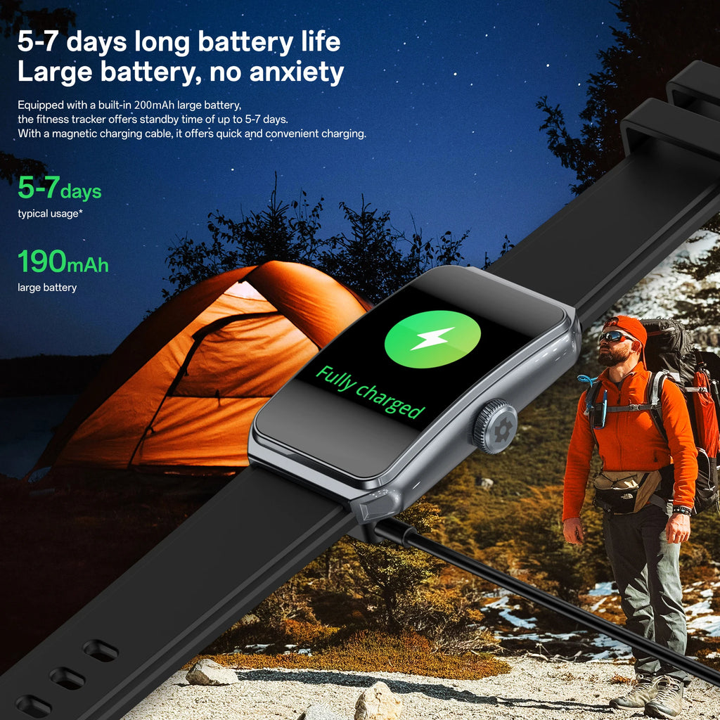 LIGE 2025 New 1.47" HD Curved Screen Smartwatch Men Women Bluetooth Call AI Voice Fitness Tracker Smart Watch For Android IOS