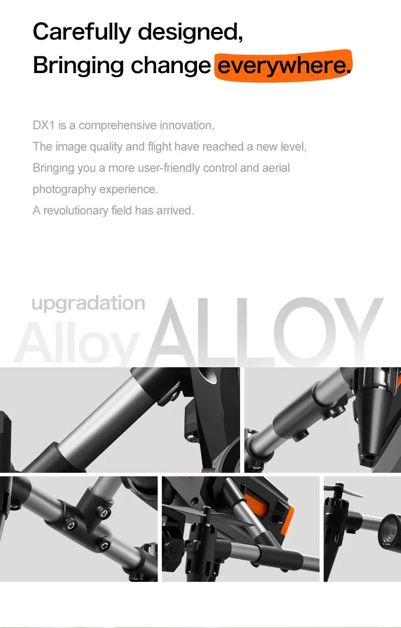XD1 mini Drone Aluminium 8k Aerial Video Camera Optical Flow Fixed Height Quadcopter 360° Flip RC Dron for Kids Toys Boy