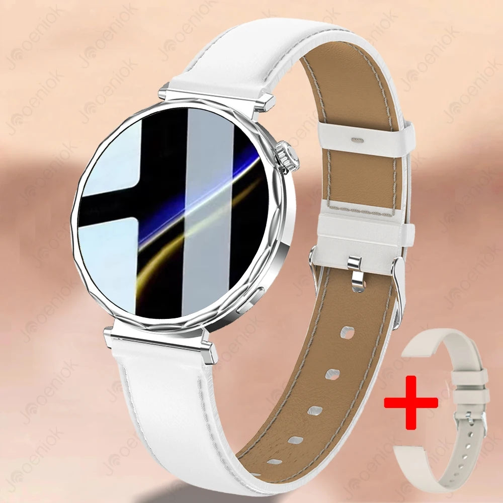 Bluetooth Call Smartwatches Ladies AMOLED HD Screen Heart Rate Monitor Bluetooth Call IP68 Waterproof Smart Watch 2025 New