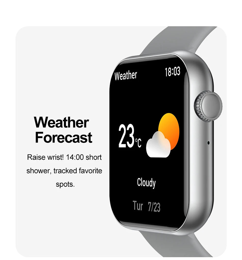 Bluetooth Call Smart Watch Women Health Monitor Watch Customizable Dial Fitness Sports Waterproof Watch Men Android IOS 2025 New
