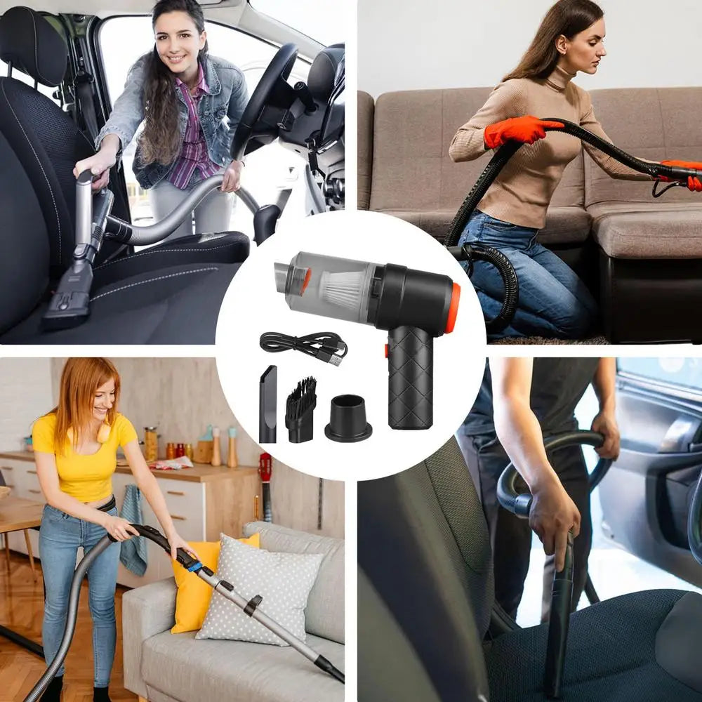 Vacuum Cleaner For Car Mini Portable Rechargeable Vacuum Cleaner Powerful Rechargeable Cordless Vacuum 4500PA Multi-Function Car
