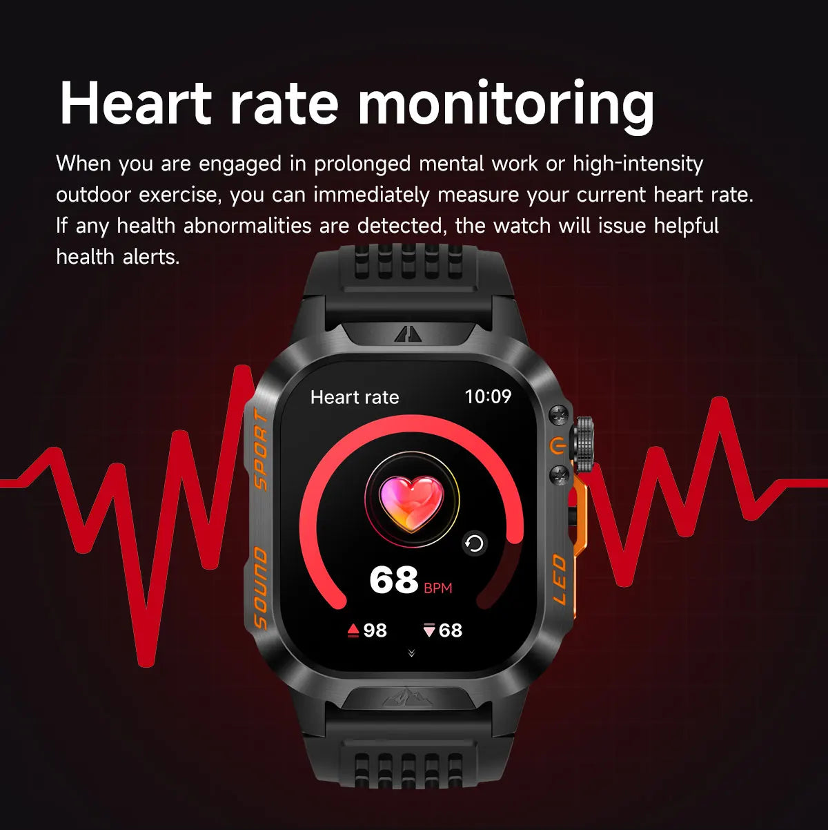 New Smart Bracelet Watch Bluetooth Call Heart Rate Blood Oxygen Pressure Weather Phyiological Cycle Sports Tracker