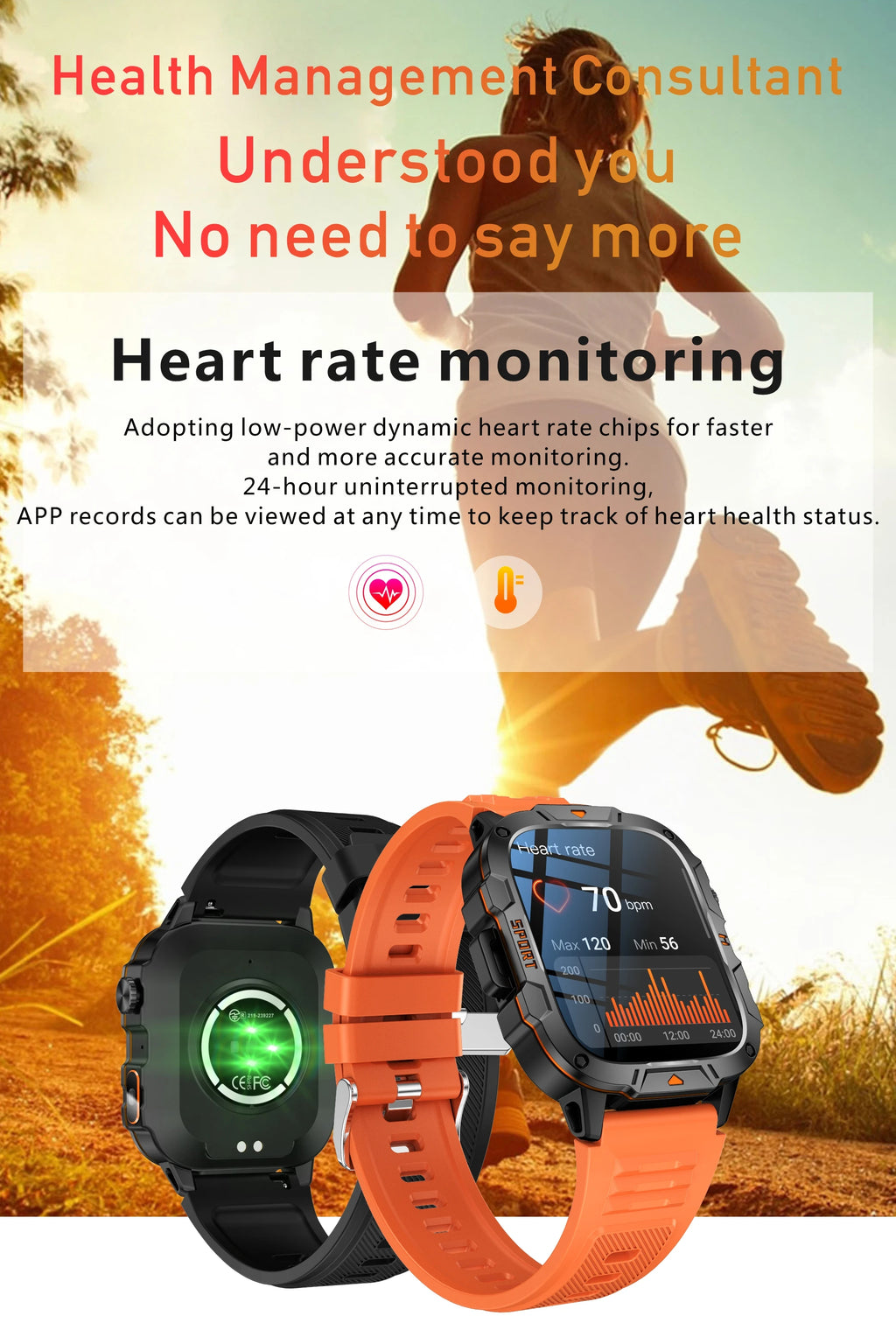 2026 New Rugged Smart Watch Men 1.96" AMOLED BT Call 5ATM Waterproof GPS Heart Rate Monitor LED Flashlight Military Sports Watch